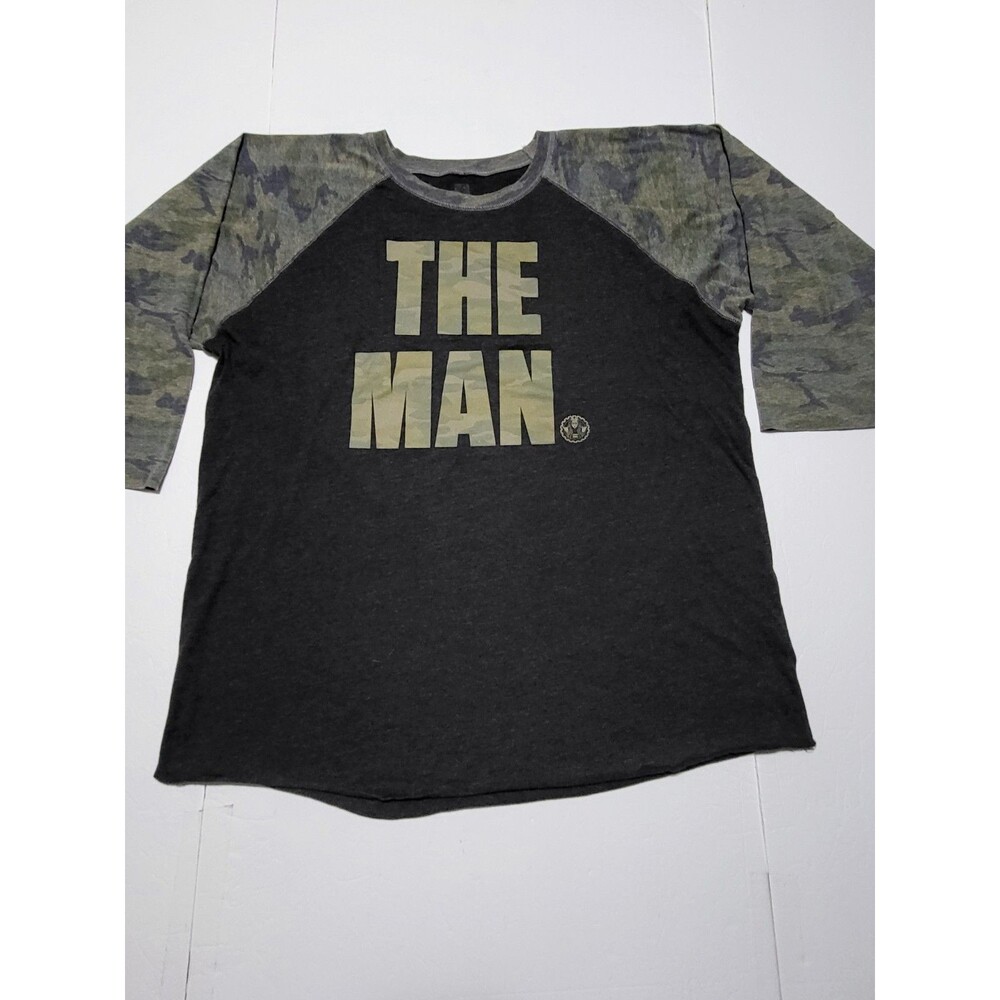 (#L6) WWE 3/4 Sleeve Multicolor The Man T-Shirt Size XXL